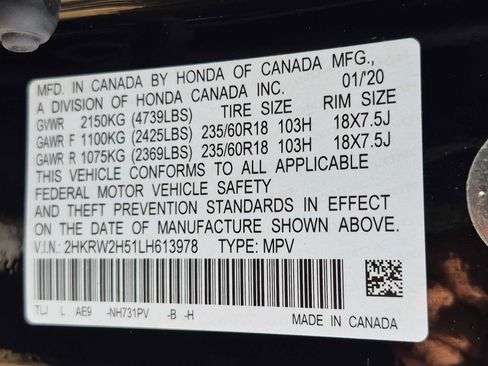 Certified 2020 Honda CR-V EX image 34