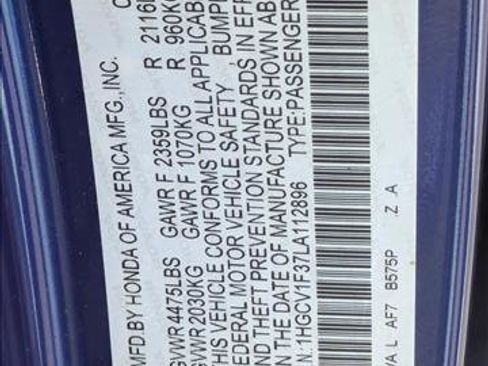 Certified 2020 Honda Accord Sport image 23