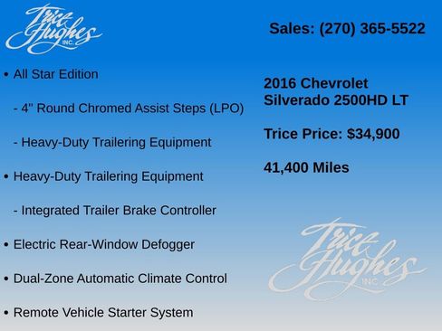 Used 2016 Chevrolet Silverado 2500 LT w/ All Star Edition AWD/4WD image 14