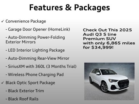 Certified 2025 Audi Q3 2.0T Premium w/ Convenience Package image 16