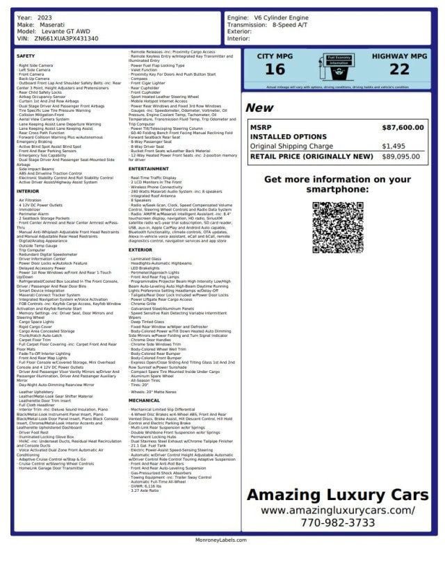 Used 2023 Maserati Levante GT AWD/4WD image 23