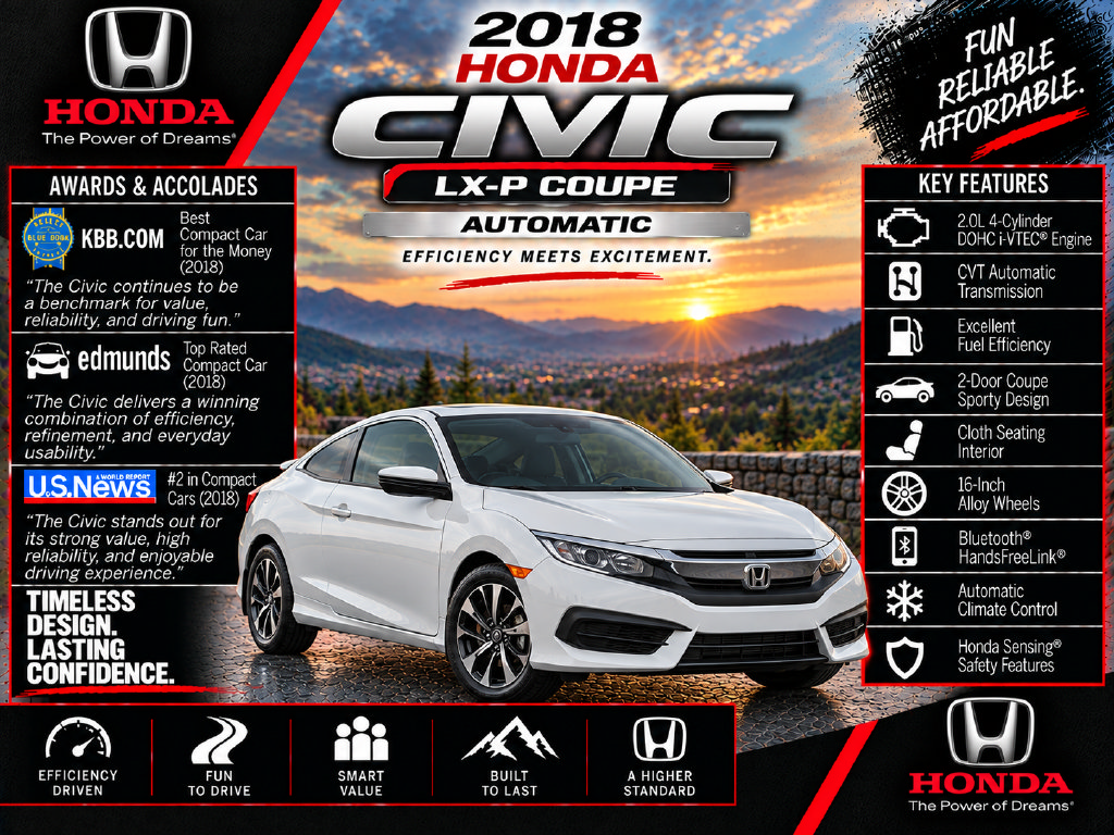 Used 2018 Honda Civic LX-P image 2