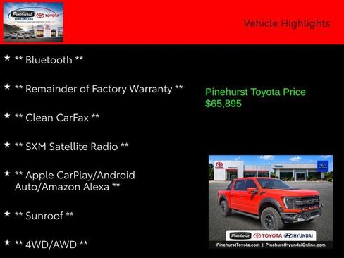 Used 2022 Ford F150 Raptor w/ Equipment Group 801A High AWD/4WD image 7