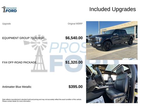 New 2025 Ford F150 Platinum w/ Equipment Group 702A High AWD/4WD image 50