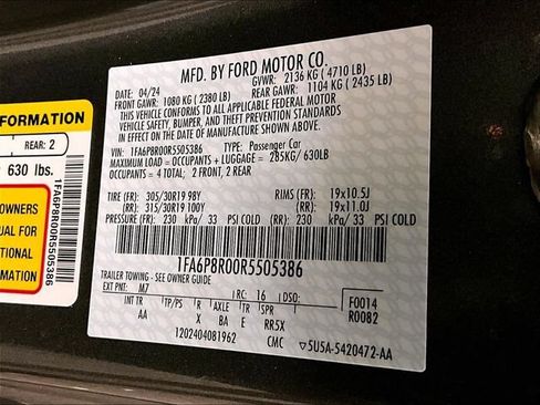 Used 2024 Ford Mustang Dark Horse w/ Dark Horse Handlin Package RWD image 32