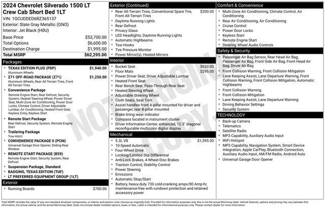 Used 2024 Chevrolet Silverado 1500 LT w/ Texas Edition Plus AWD/4WD image 33