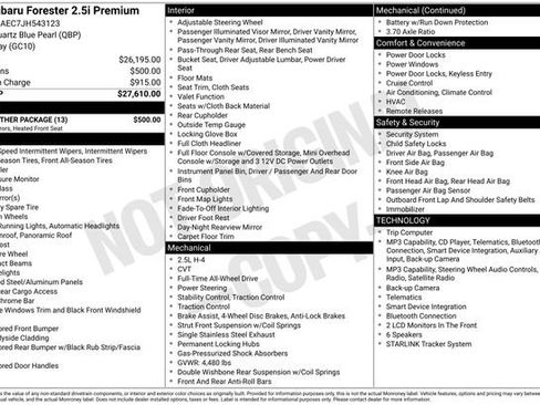 Used 2018 Subaru Forester 2.5i Premium w/ All-Weather Package AWD/4WD image 4