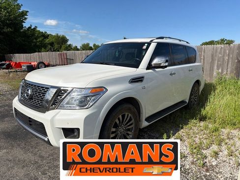 Used 2019 Nissan Armada Platinum w/ Captain's Chairs Package AWD/4WD image 1
