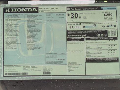 New 2026 Honda CR-V EX-L image 18