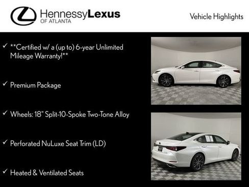 Used 2025 Lexus ES 350 w/ Premium Package FWD image 12