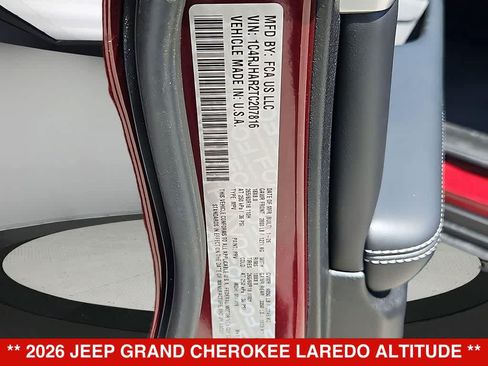 New 2026 Jeep Grand Cherokee Altitude AWD/4WD image 38