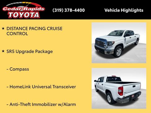 Certified 2018 Toyota Tundra SR5 w/ SR5 Upgrade Package AWD/4WD image 22