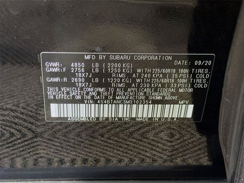 Used 2021 Subaru Outback Limited w/ Popular Package #2 AWD/4WD image 40