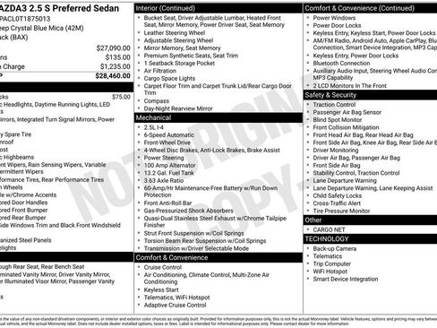 New 2026 MAZDA MAZDA3 2.5 S Sedan w/ Preferred Pkg image 4