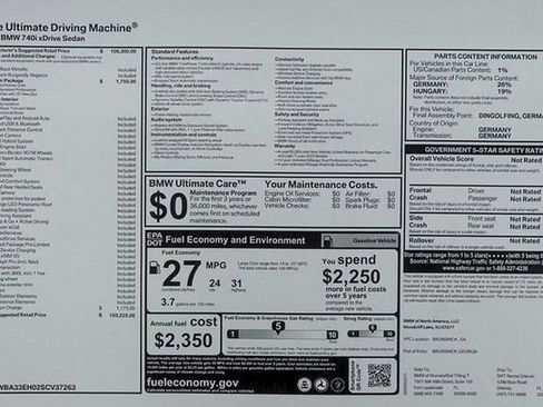 Used 2025 BMW 740i xDrive image 63