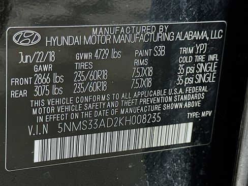 Used 2019 Hyundai Santa Fe SEL w/ Cargo Package image 12