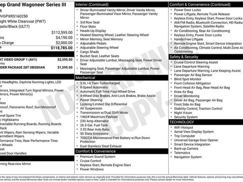 Used 2024 Jeep Grand Wagoneer Series III w/ Rear Seat Video Group 1 image 5