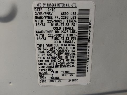 Used 2019 Nissan Rogue SV w/ Premium Package FWD image 33