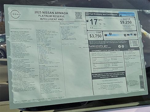 New 2025 Nissan Armada Platinum Reserve image 8