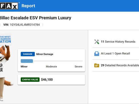 Used 2021 Cadillac Escalade ESV Premium Luxury w/ Driver Assist Tech Package AWD/4WD image 20