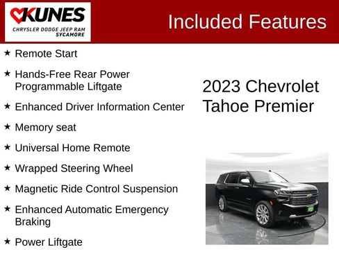 Used 2023 Chevrolet Tahoe Premier w/ Advanced Technology Package AWD/4WD image 4