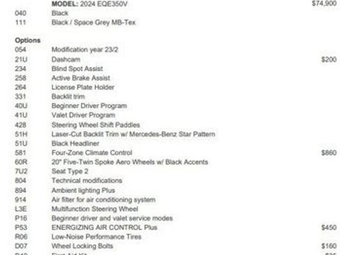 Certified 2024 Mercedes-Benz EQE 350+ Sedan image 3