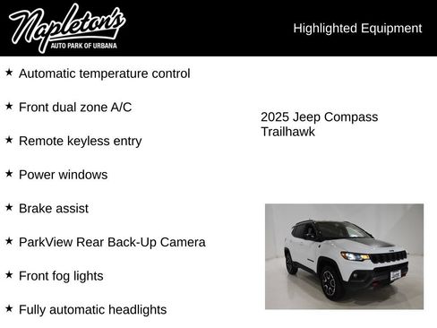 Used 2025 Jeep Compass Trailhawk AWD/4WD image 15