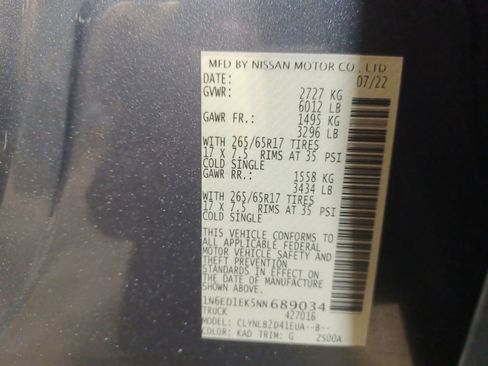 Used 2022 Nissan Frontier SV image 26