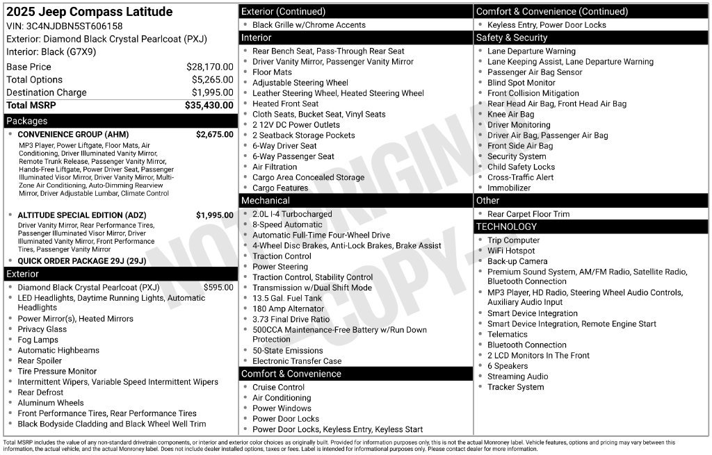 Certified 2025 Jeep Compass Latitude w/ Convenience Group AWD/4WD image 40