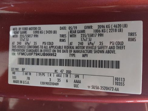 Used 2019 Ford Escape S FWD image 33