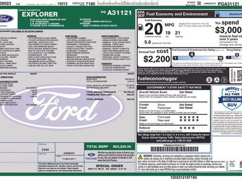 Used 2023 Ford Explorer Timberline w/ Timberline Technology Package AWD/4WD image 11