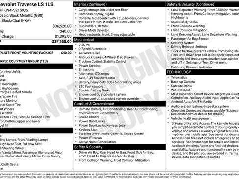 Used 2023 Chevrolet Traverse LS image 1