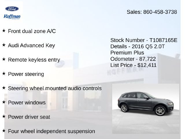 Used 2016 Audi Q5 2.0T Premium Plus AWD/4WD image 20
