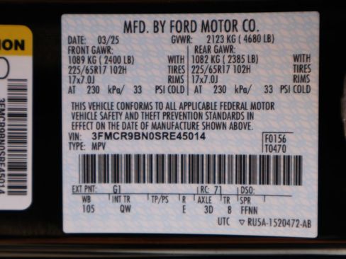 Certified 2025 Ford Bronco Sport Big Bend AWD/4WD image 37