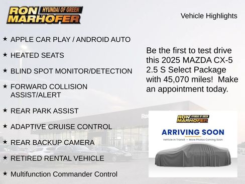 Used 2025 MAZDA CX-5 AWD 2.5 S w/ Select Package image 2