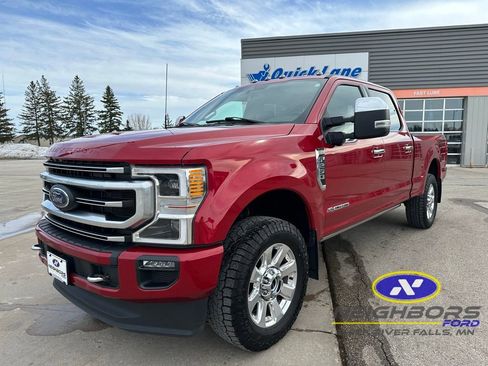 Used 2022 Ford F250 Platinum w/ Snow Plow Prep Package AWD/4WD image 1