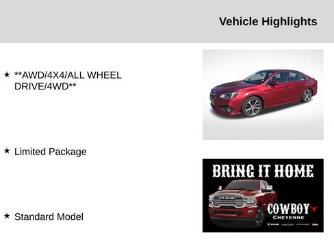 Used 2019 Subaru Legacy 2.5i Limited AWD/4WD image 2