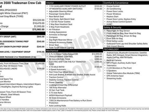 Used 2023 RAM 3500 Tradesman w/ Bed Utility Group AWD/4WD image 14