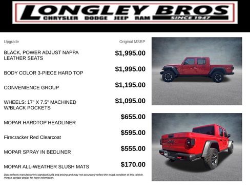 Used 2025 Jeep Gladiator Rubicon w/ Convenience Group AWD/4WD image 6