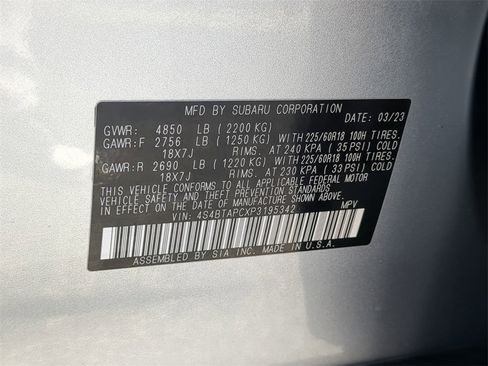 Certified 2023 Subaru Outback Touring image 37