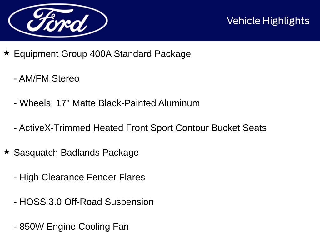 New 2026 Ford Bronco Sport Badlands w/ Sasquatch Badlands Package AWD/4WD image 5