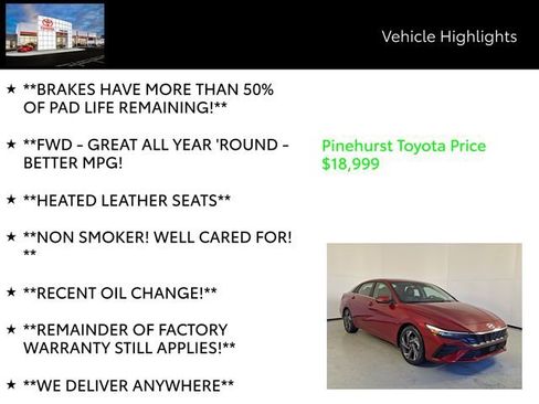 Certified 2024 Hyundai Elantra Limited image 19