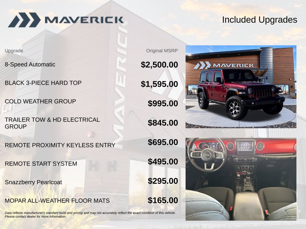 Used 2021 Jeep Wrangler Unlimited Rubicon w/ Cold Weather Group AWD/4WD image 8