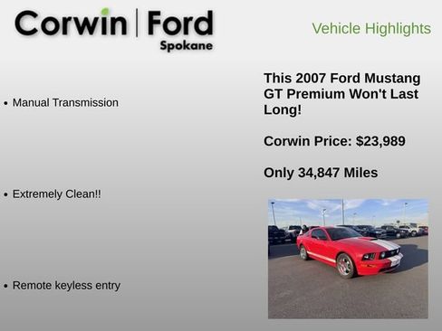 Used 2007 Ford Mustang GT Premium RWD image 6