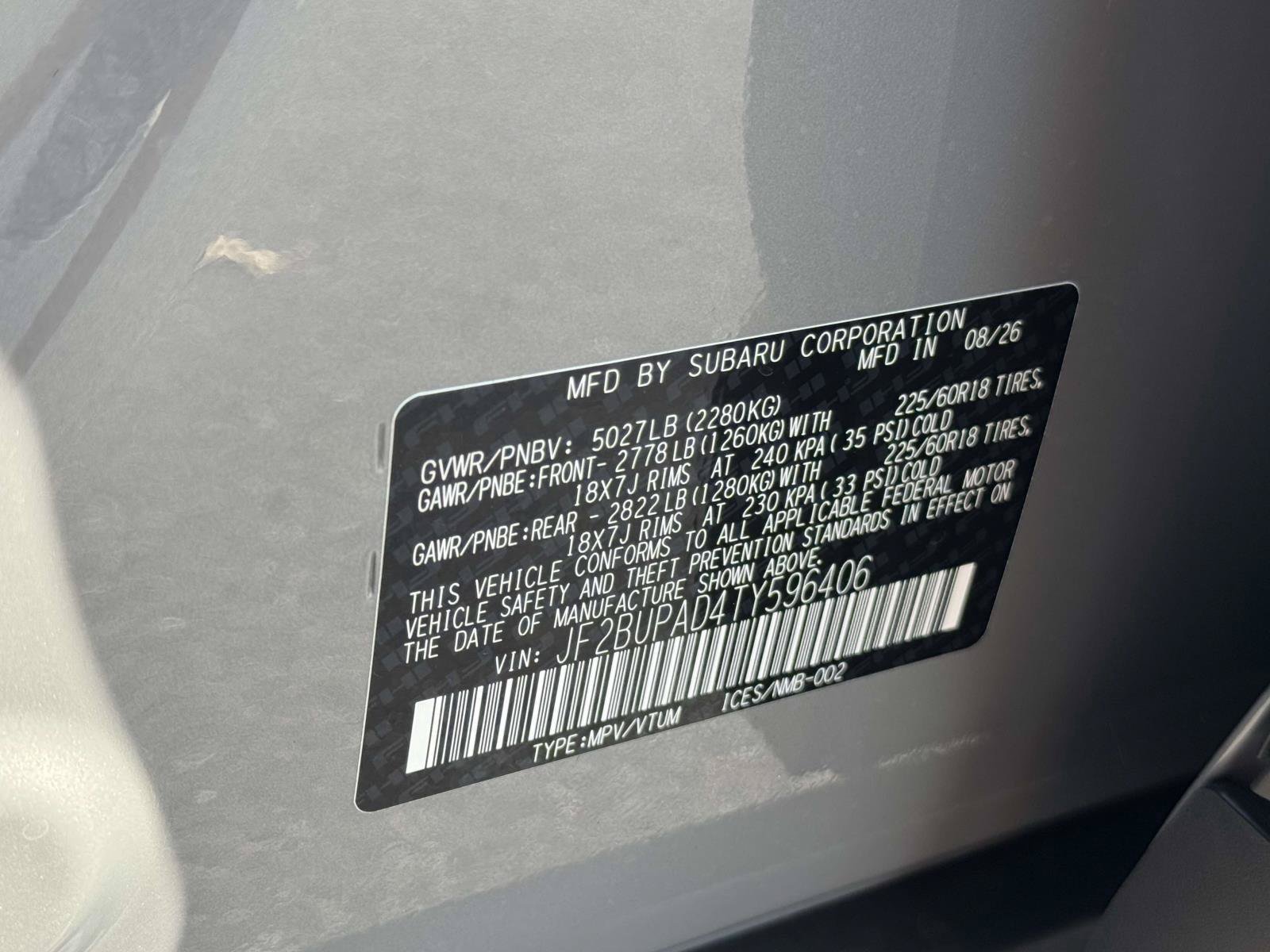 New 2026 Subaru Outback Premium AWD/4WD image 18