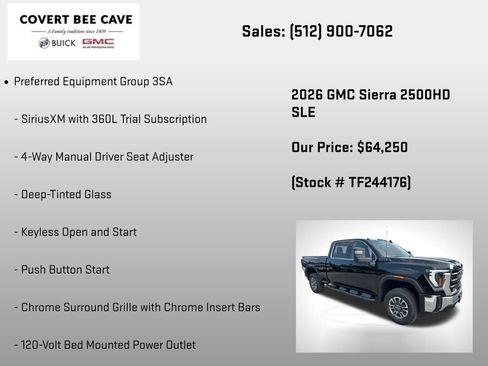 New 2026 GMC Sierra 2500 SLE image 6