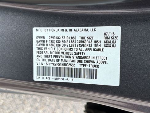 Used 2019 Honda Ridgeline RTL image 24