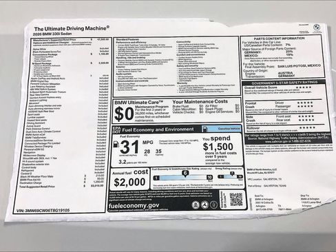 New 2026 BMW 330i 330i NA w/ M Sport Package image 19
