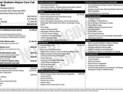 Used 2021 Jeep Gladiator Mojave image 9