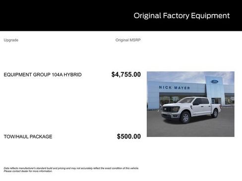 New 2025 Ford F150 XL w/ Equipment Group 104A Hybrid AWD/4WD image 9